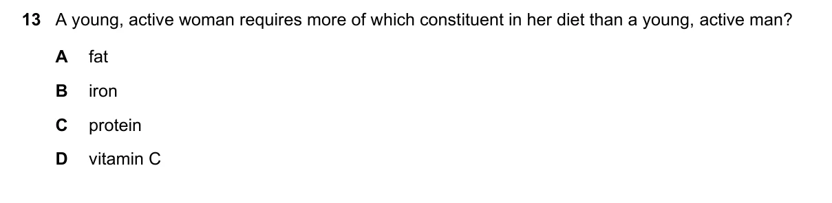 Question 13, June 2018, 0610 Paper 21