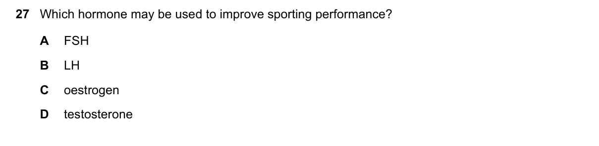 Question 27, June 2018, 0610 Paper 21