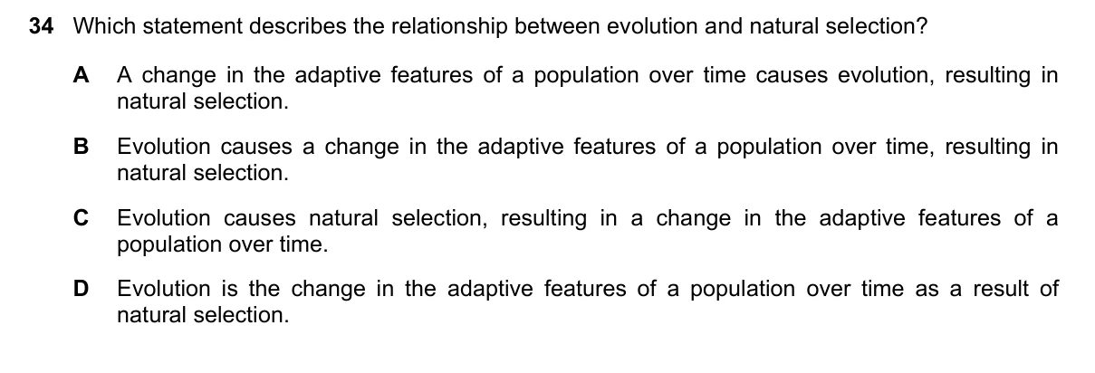Question 34, June 2018, 0610 Paper 21