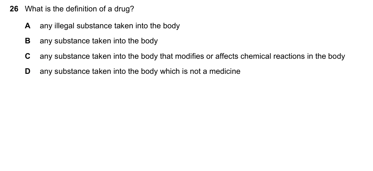Question 26, June 2018, 0610 Paper 12
