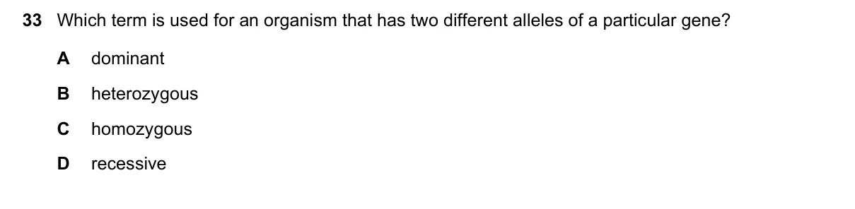 Question 33, June 2018, 0610 Paper 12