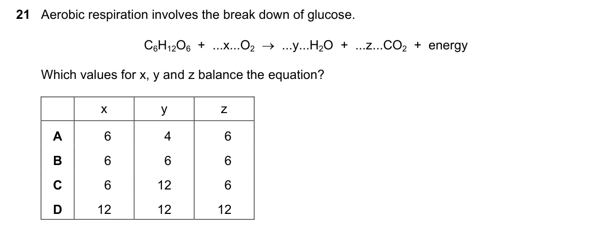 Question 21, June 2018, 0610 Paper 22