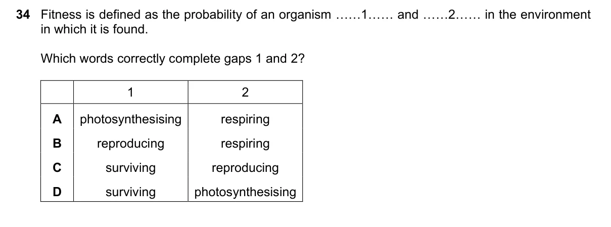 Question 34, June 2018, 0610 Paper 22