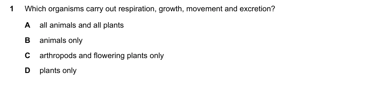 Question 1, June 2018, 0610 Paper 13
