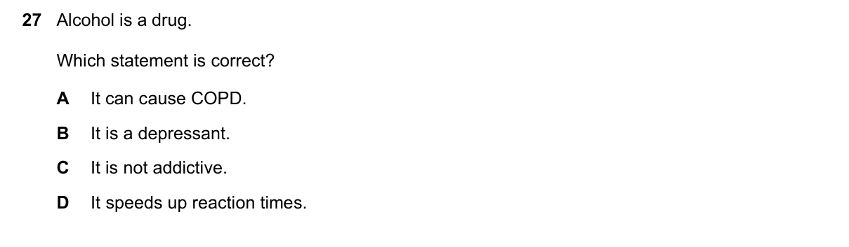 Question 27, June 2018, 0610 Paper 13