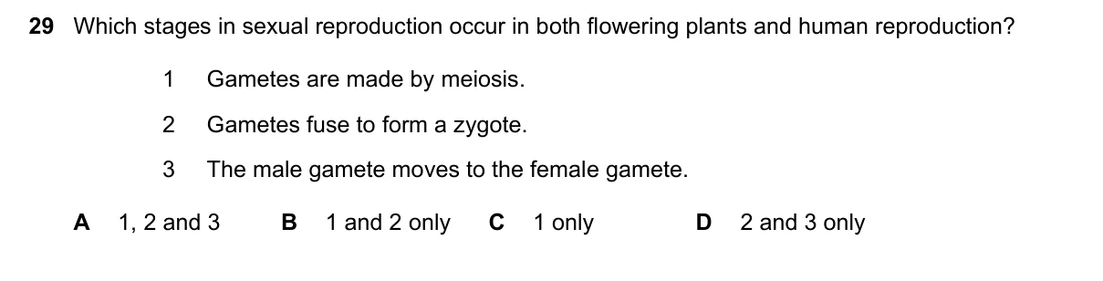 Question 29, June 2018, 0610 Paper 13