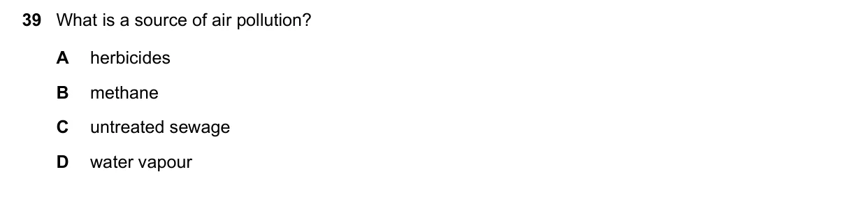 Question 39, June 2018, 0610 Paper 13