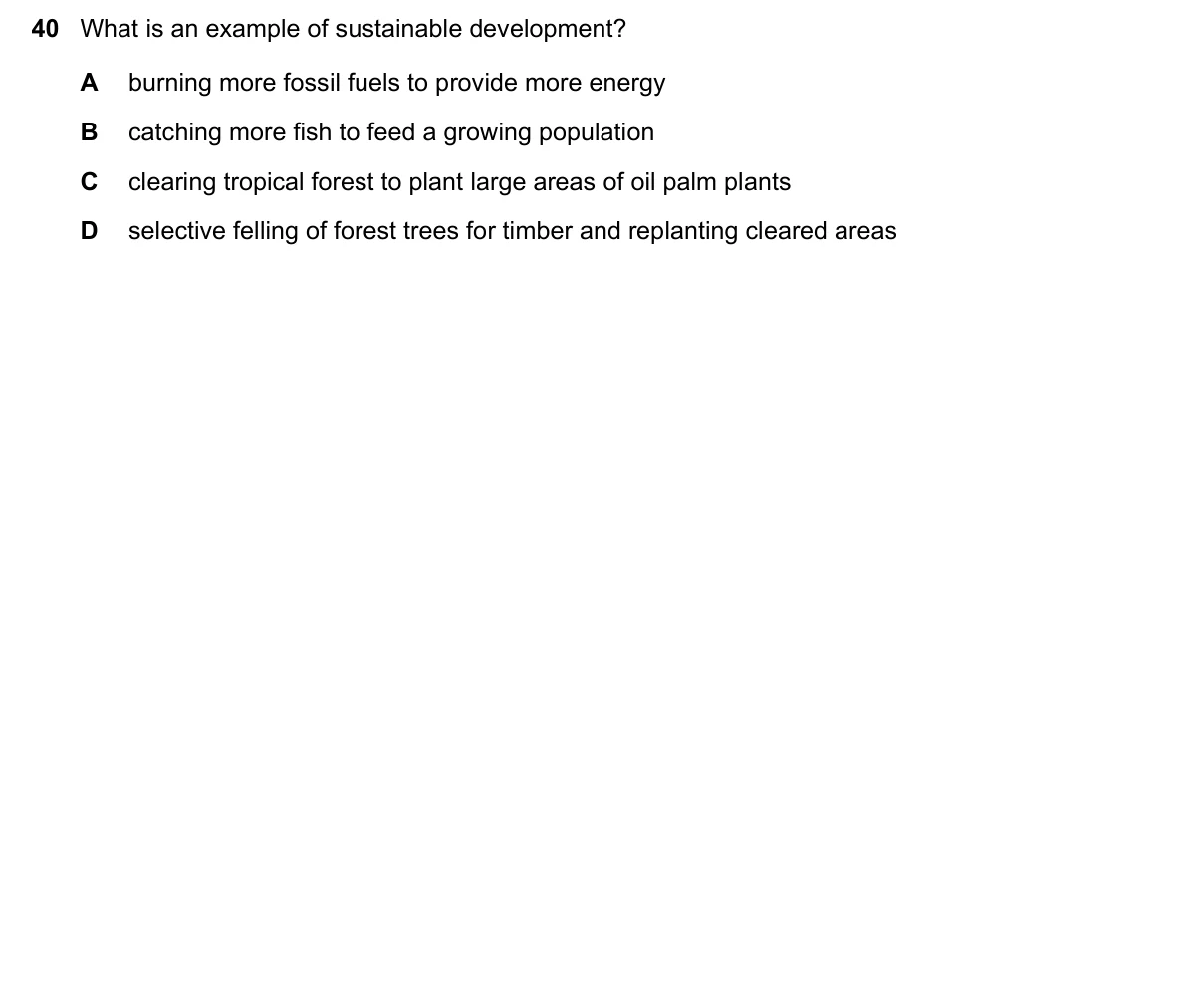 Question 40, June 2018, 0610 Paper 23