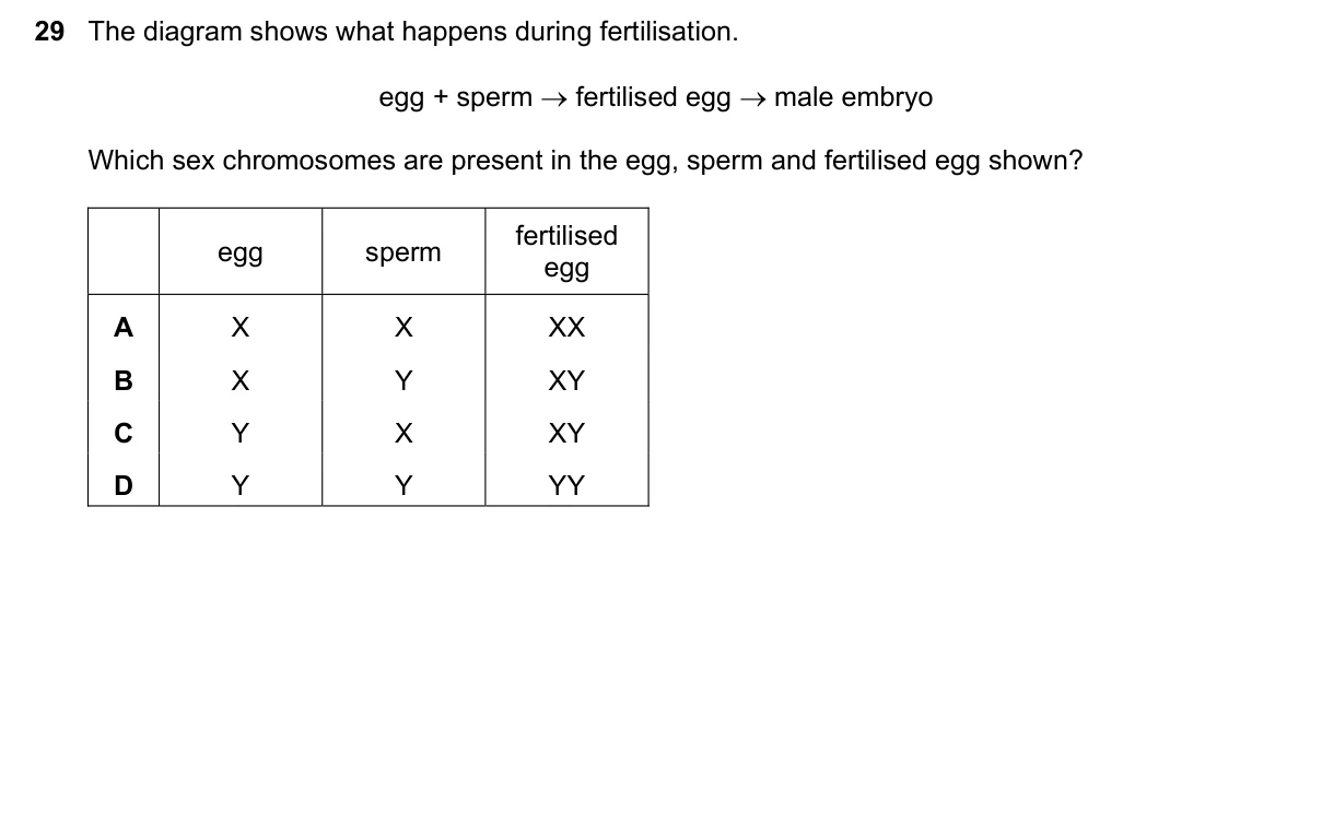 Question 29, November 2018, 0610 Paper 11
