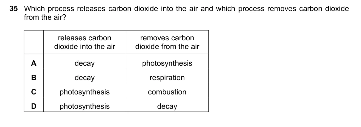 Question 35, November 2018, 0610 Paper 11