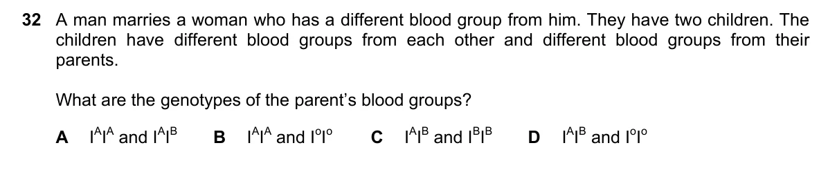 Question 32, November 2018, 0610 Paper 21
