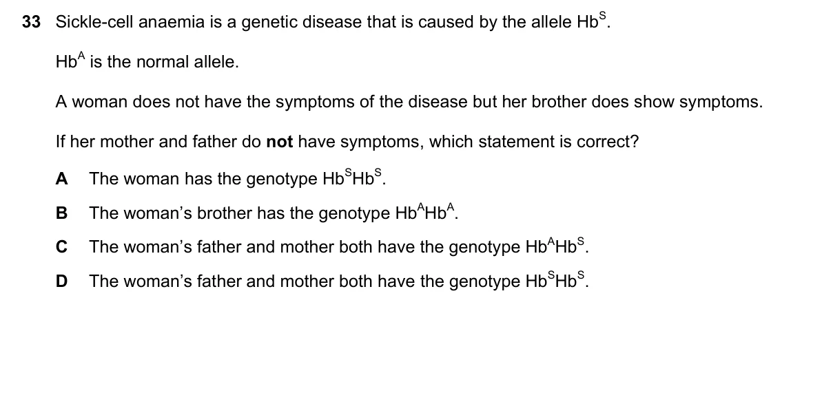 Question 33, November 2018, 0610 Paper 21