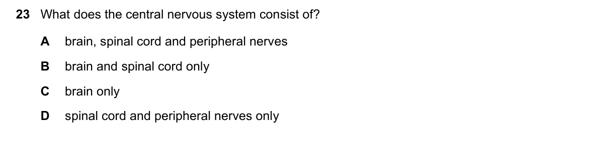 Question 23, November 2018, 0610 Paper 12