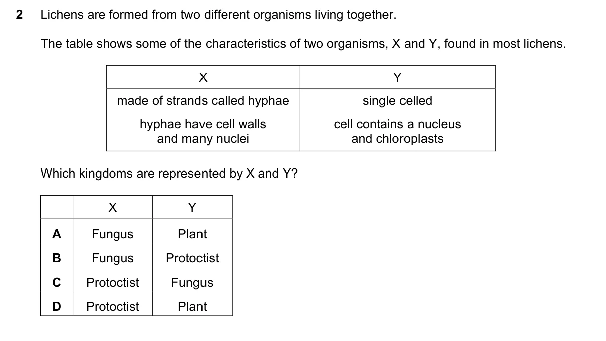 Question 2, November 2018, 0610 Paper 22