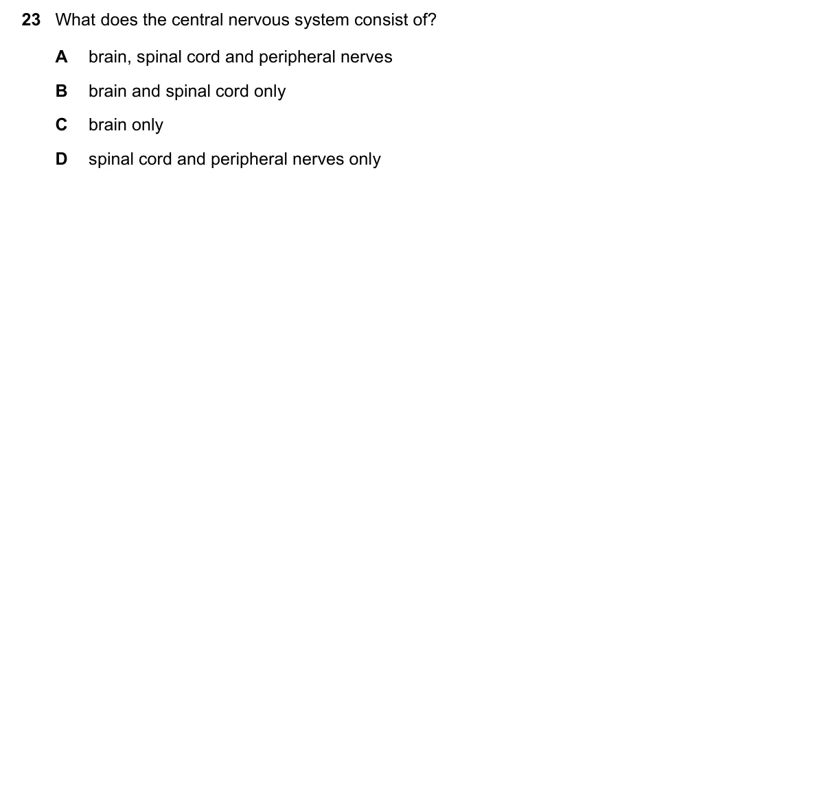 Question 23, November 2018, 0610 Paper 22
