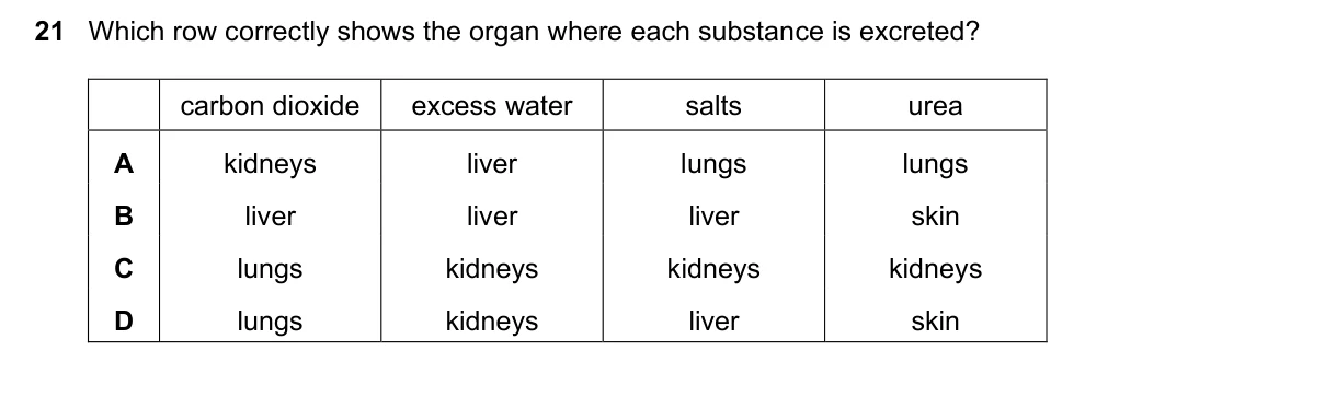 Question 21, November 2018, 0610 Paper 13