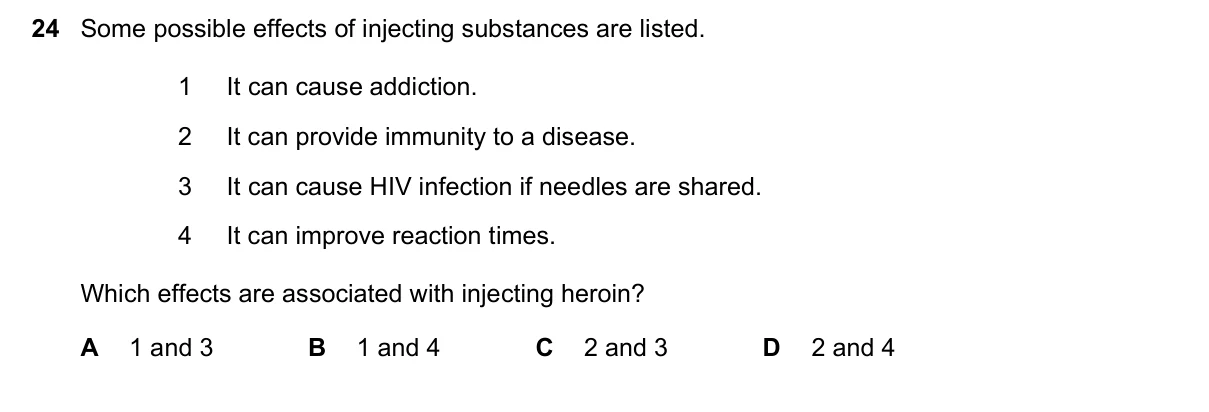 Question 24, November 2018, 0610 Paper 13