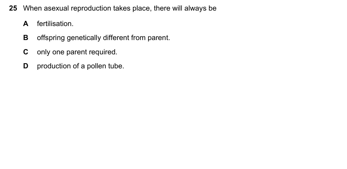 Question 25, November 2018, 0610 Paper 13