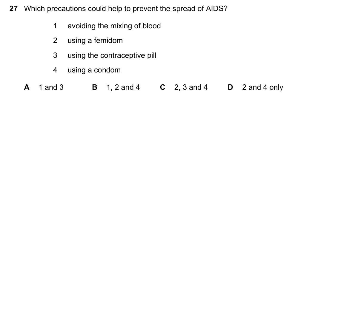 Question 27, November 2018, 0610 Paper 13