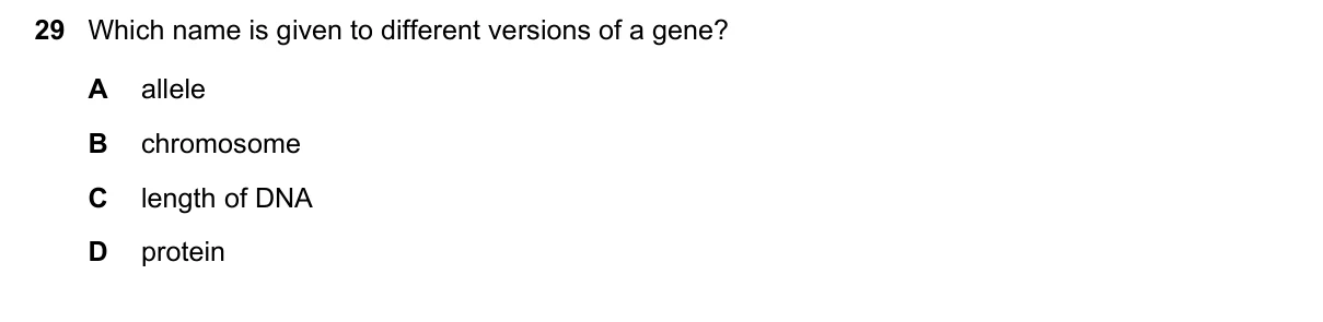 Question 29, November 2018, 0610 Paper 13