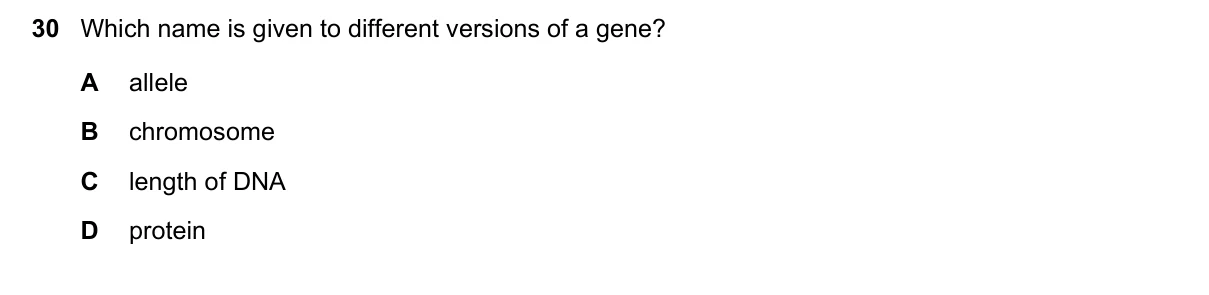 Question 30, November 2018, 0610 Paper 23