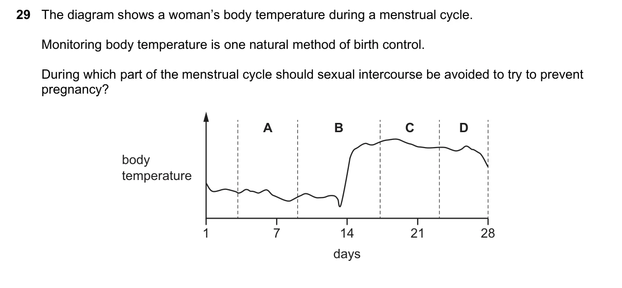 Question 29, March 2019, 0610 Paper 12