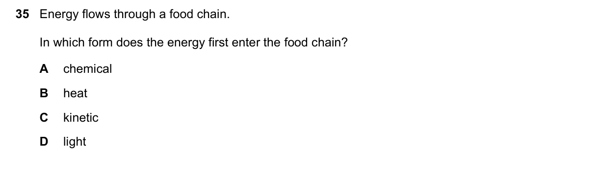 Question 35, March 2019, 0610 Paper 22