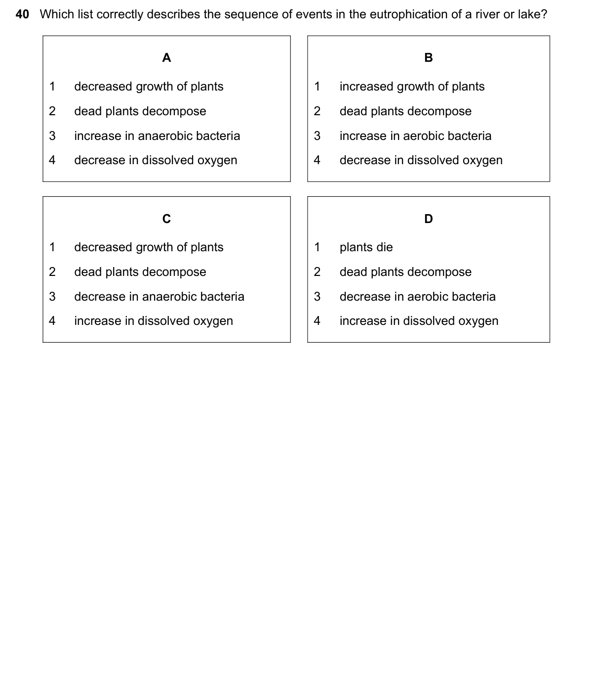 Question 40, March 2019, 0610 Paper 22