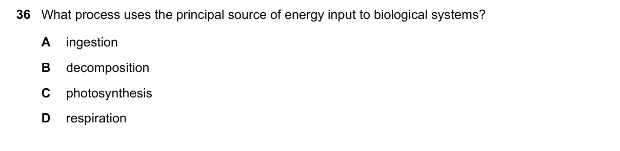 Question 36, June 2019, 0610 Paper 11