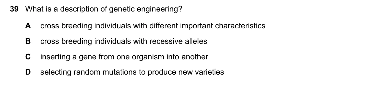 Question 39, June 2019, 0610 Paper 11