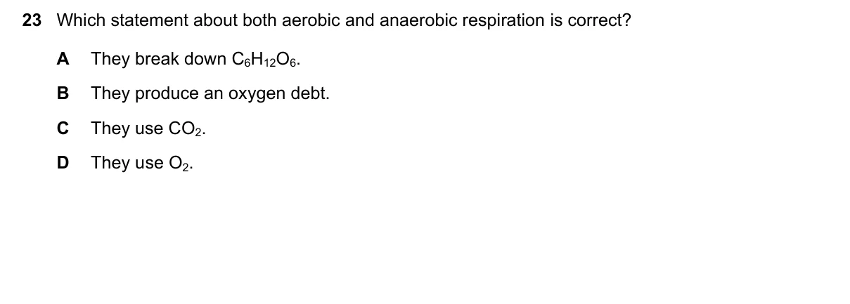 Question 23, June 2019, 0610 Paper 21