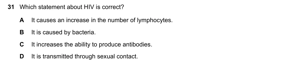 Question 31, June 2019, 0610 Paper 21