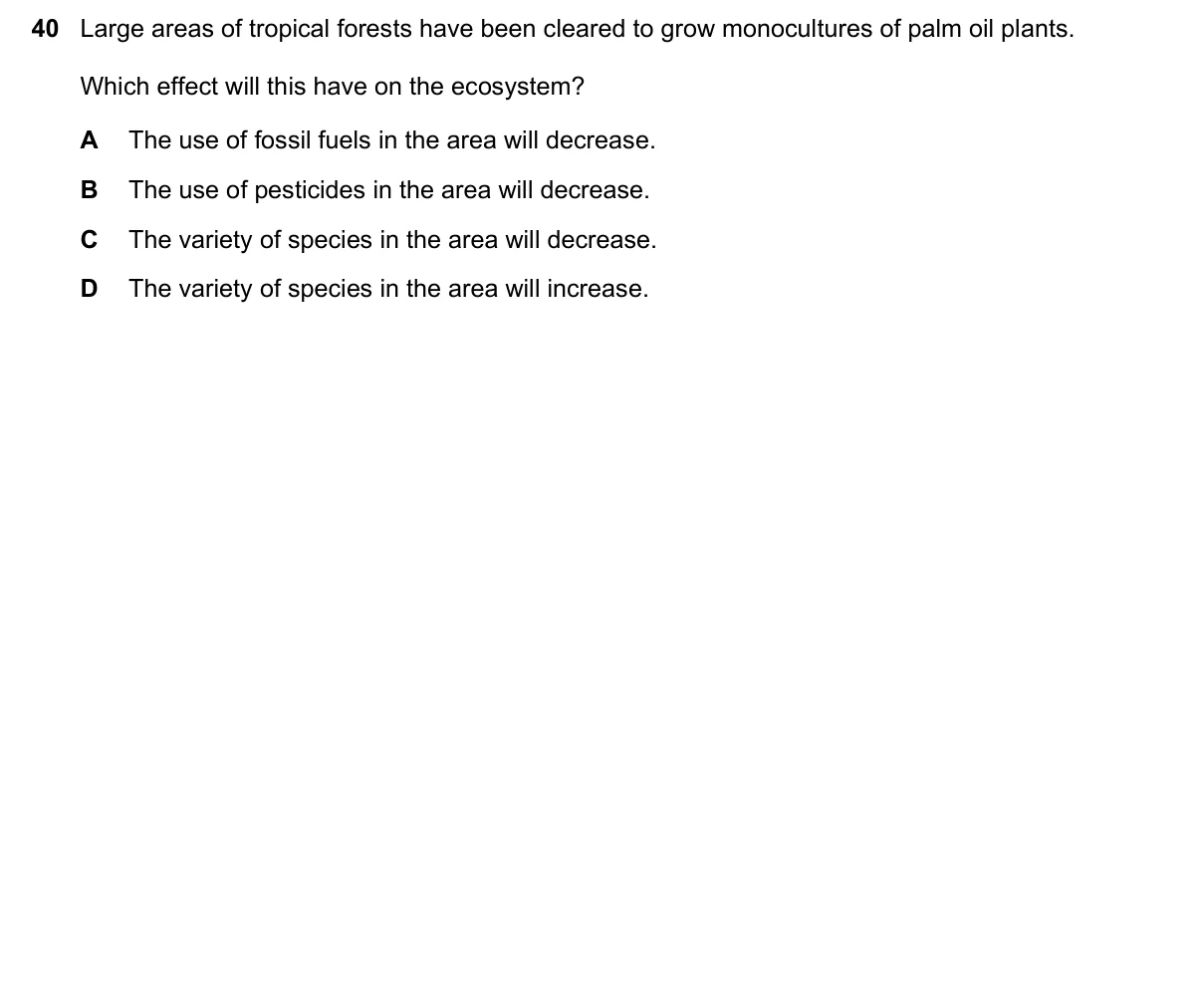 Question 40, June 2019, 0610 Paper 21