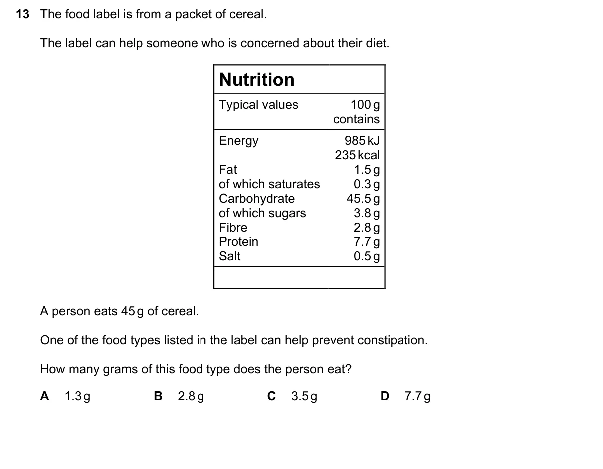 Question 13, June 2019, 0610 Paper 12