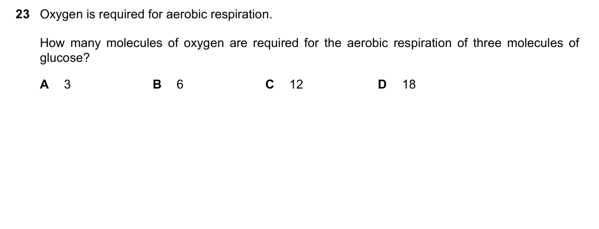 Question 23, June 2019, 0610 Paper 22