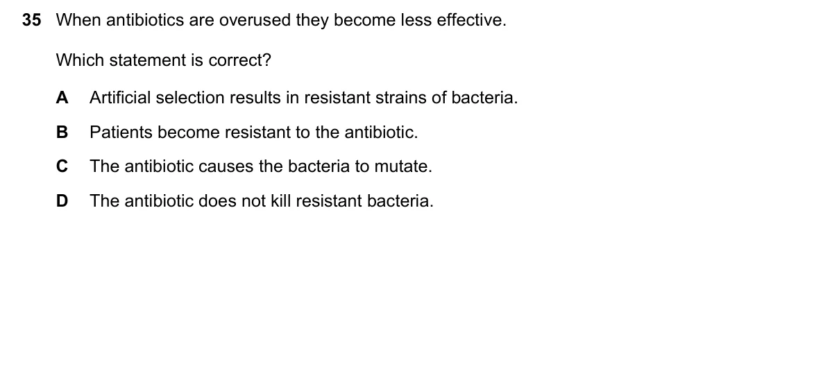 Question 35, June 2019, 0610 Paper 22
