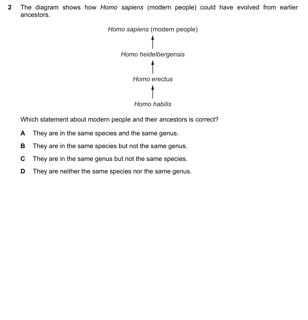 Question 2, June 2019, 0610 Paper 13