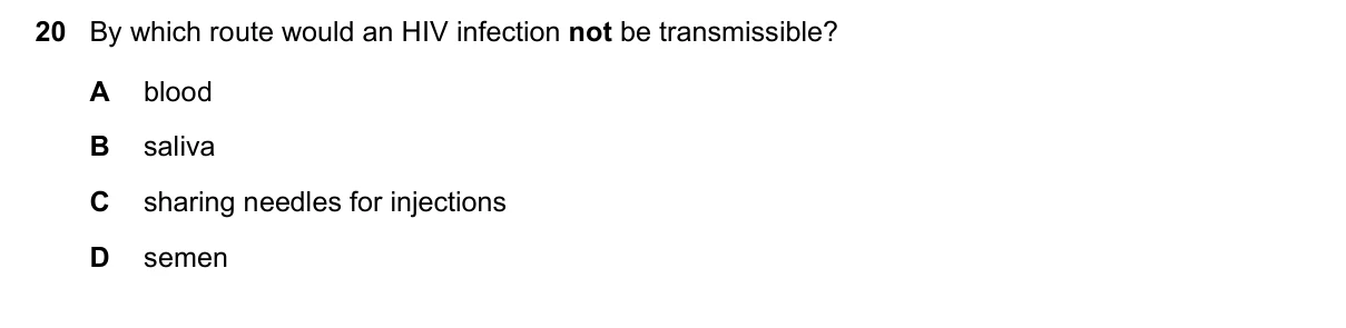 Question 20, June 2019, 0610 Paper 13