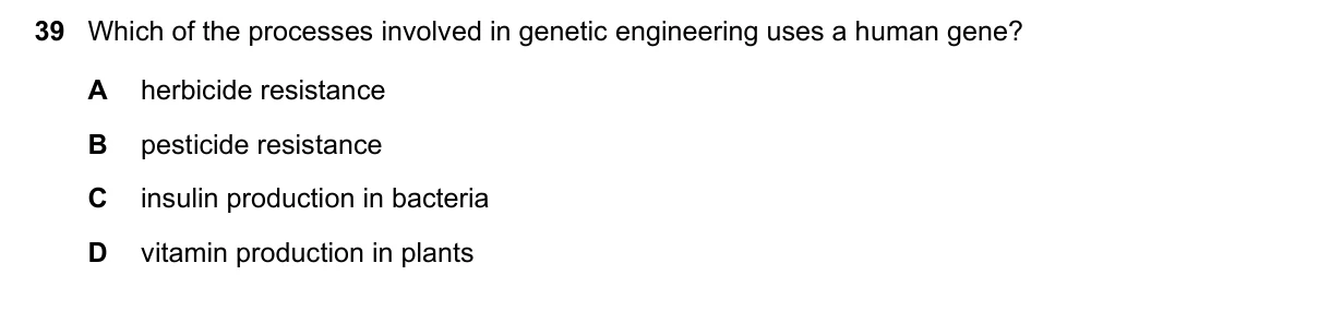 Question 39, June 2019, 0610 Paper 13