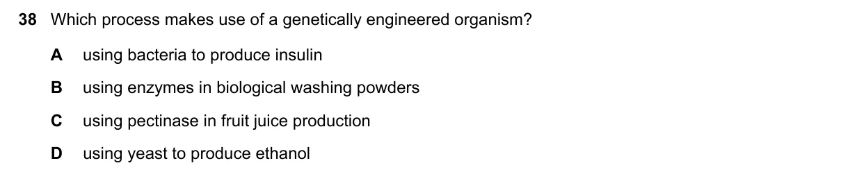 Question 38, November 2019, 0610 Paper 11