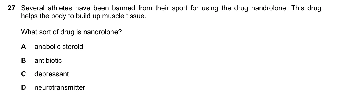 Question 27, November 2019, 0610 Paper 21