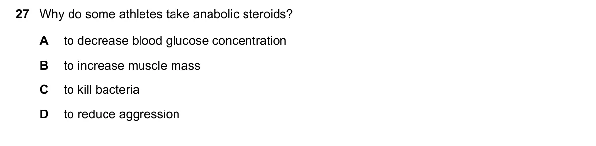Question 27, November 2019, 0610 Paper 22