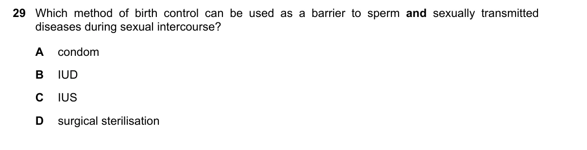Question 29, November 2019, 0610 Paper 13