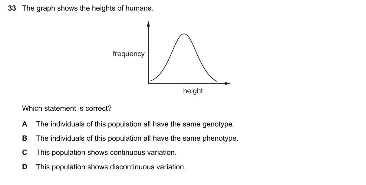 Question 33, November 2019, 0610 Paper 13