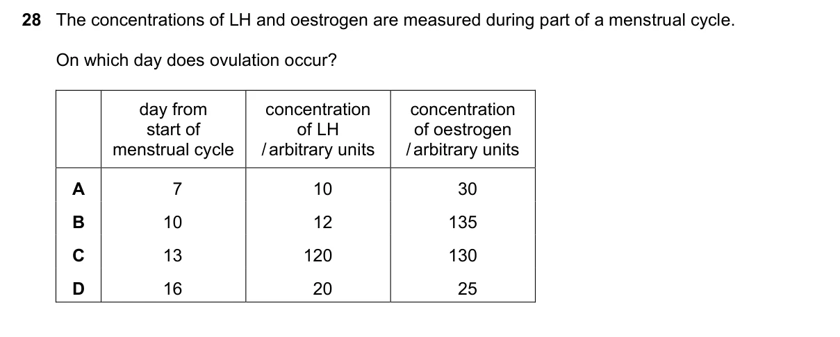 Question 28, November 2019, 0610 Paper 23