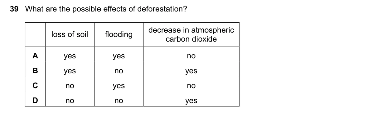 Question 39, November 2019, 0610 Paper 23