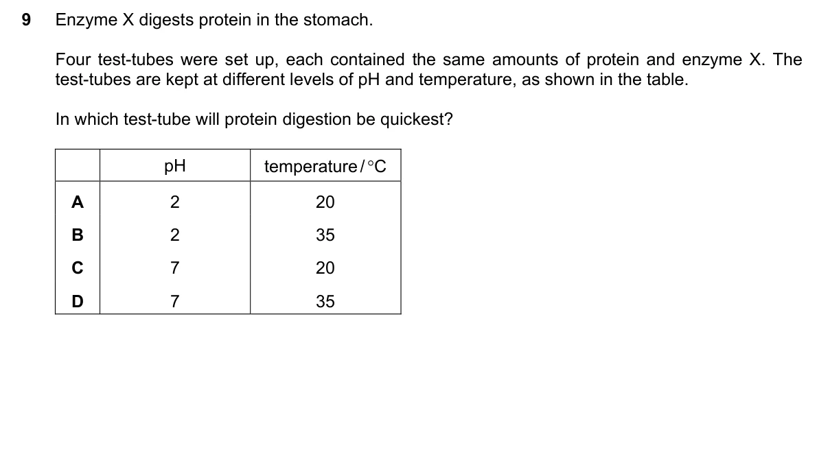 Question 9, November 2019, 0610 Paper 23