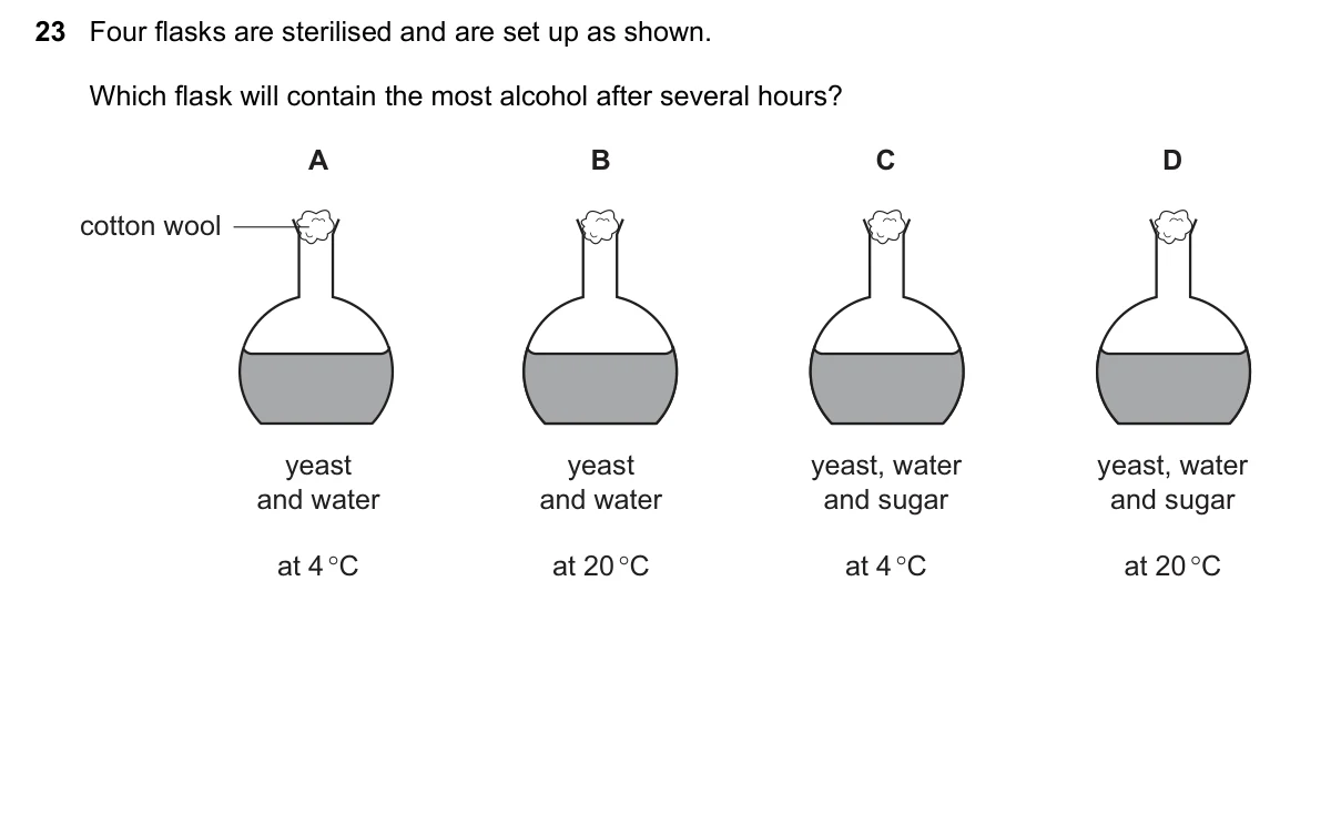 Question 23, March 2020, 0610 Paper 12