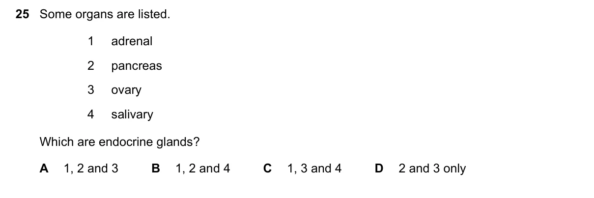 Question 25, March 2020, 0610 Paper 12