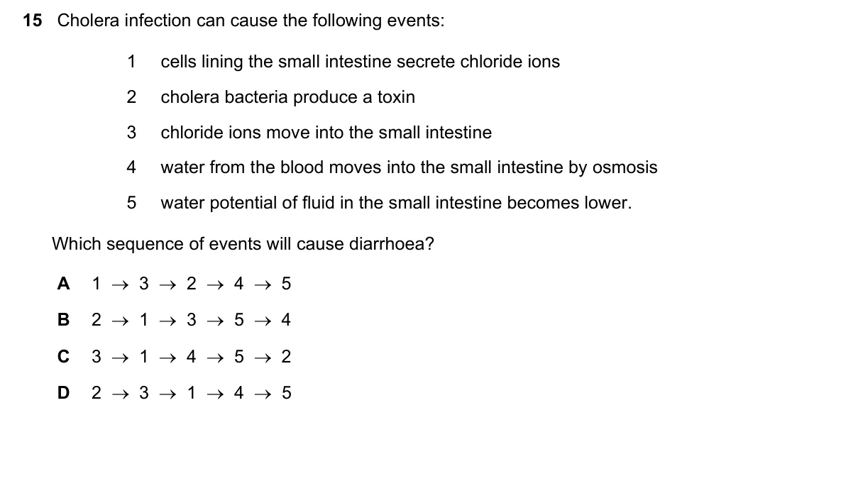 Question 15, March 2020, 0610 Paper 22